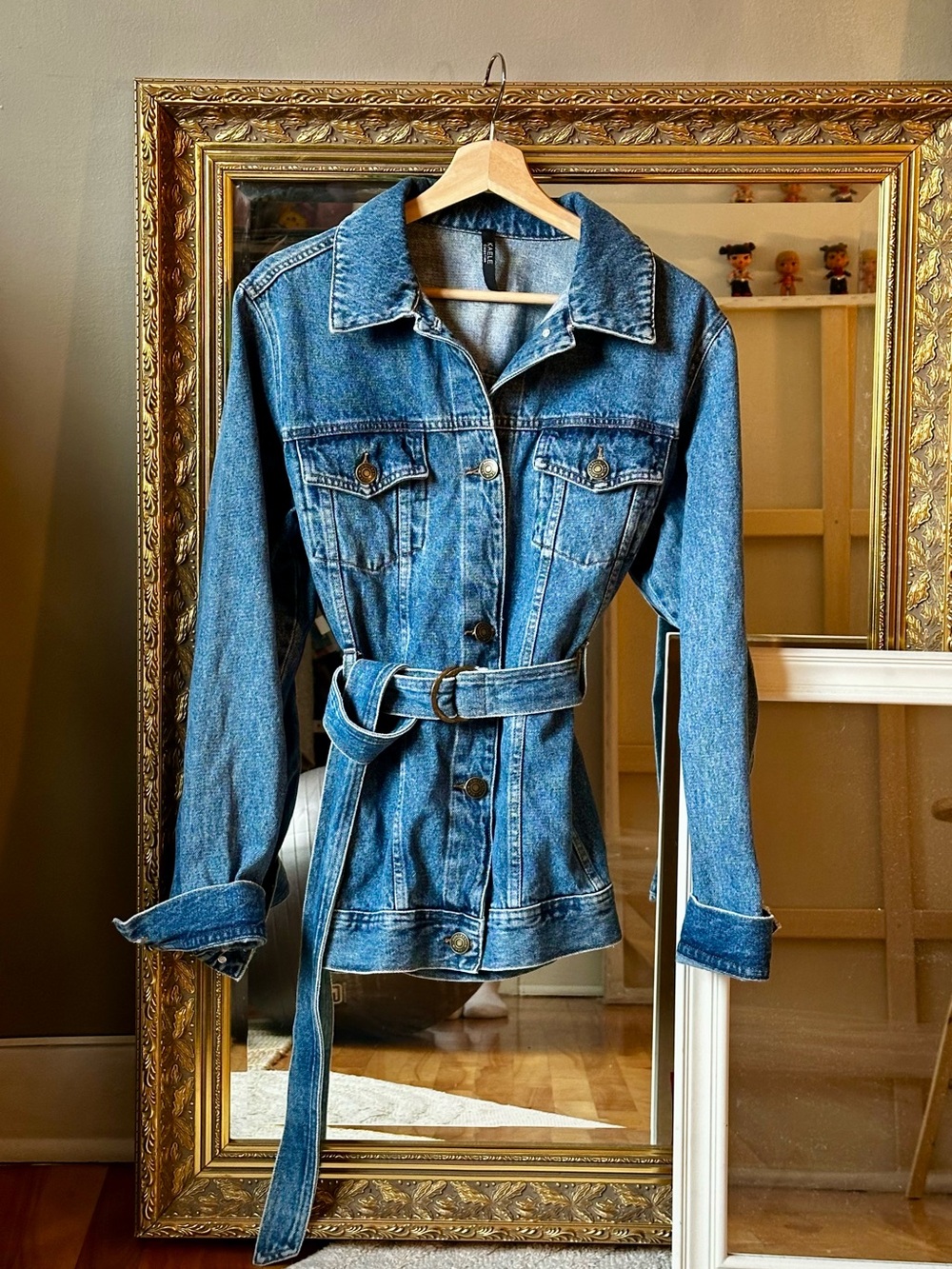 💙 Kaele Collection Belted Denim Jacket 🌟